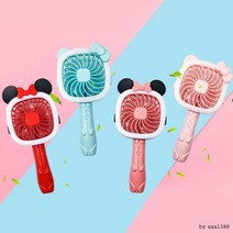 톰과제리 LED핸디선풍기 휴대용선풍기 미니 휴대용 캐, LED제리 핸디선풍기-퍼플