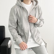 지금JIIGEUM 남녀공용 기모 무지 후드집업 기본 베이직 커플 학생 교복 7컬러 봄 가을 겨울