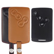 더조은셀러 스마트키 키홀더 케이스 SM7 SM5 SM3 QM5 QM3, 브라운