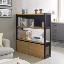 e스마트 스틸책장겸 파티션 3단1200 수납형, 화이트