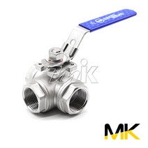 명인코리아 MK 스텐 프리미어 볼밸브 3WAY T타입 (15455), 1개