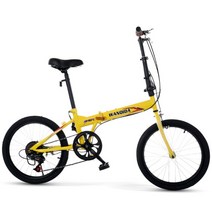 미니벨로 자전거 16인치 20인치 접이식 자전거, 01.16인치, 04.노란색