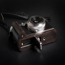 후지 필름 X100V X100F 카메라용 핸드메이드 우드 에보니 월넛 L 핸드 그립 홀더