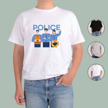 ATOGATO 112 경찰 안전지킴이 범죄신고 A 맞춤 반팔티