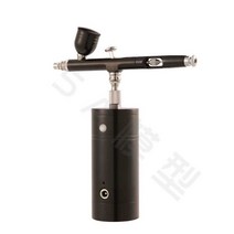 두피페인팅 스프레이건 분사기 휴대용, 블랙매니큐어데스크탑펌프에어브러시(2단계)