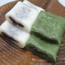 (셀브)r굳지않는떡 앙금절편 1kg+1kg (48~55개입) 굳지않는 멥쌀 저당 앙금절편, 백쑥 1kg+1kg, 1세트