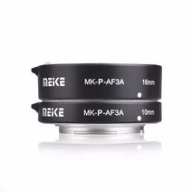 Meike MK-P-AF-3A 매크로 자동 초점 확장 튜브 링 AF 4 시스템 파나소닉 올림푸스 미러리스 카메라, 한개옵션0