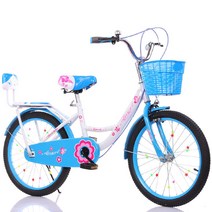 어린이 자전거 여아 10세 이상 3학년 초등학생 자전거 타기 20촌 22촌 어린이 자전거 발자전거, 색깔2_22인치적합135-155cm