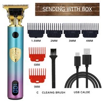 바리깡 이발기 미용실바리깡 전문 헤어 커팅 머신 빈티지 t9 전기 무선 헤어 클리퍼 남성용 수염 트리머 haircut machine hair clipper, 4분의 1