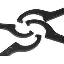 1pcs C 후크 스패너 하프 문 렌치 오토바이 자전거 흡수기 충격 범용 손 도구 22-26mm 150-160mm, 04 150-160mm