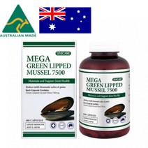 호주 시니케어 초록입 홍합 7500mg 180캡슐 100% 뉴질랜드산 초록홍합 초록잎 그린 푸른, 단품