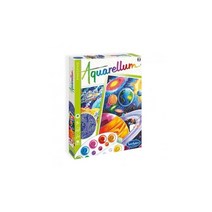 AQUARELLUM PHOSPHO 아쿠아렘 수채화 키트 색칠 공부 그림 물감 세트 축광 타입 일본 정품 우주