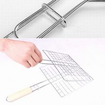 구이 석쇠 손잡이 고기 사각 M10838 바베큐 망 캠핑 그릴 직화 불판 스텐 바비큐, 상세페이지 참조
