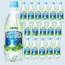 빅토리아 탄산음료 초록매실 500mL 페트 20개