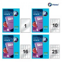 프린텍 애니 투명 보호 필름 라벨지 10매, 1칸 (F2010)