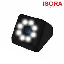 [나다텔카메라] 아이소라 58만화소 LED 후방카메라 역광보정 네비호환, M1-008-LS/블랙