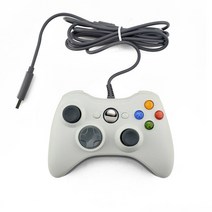 XBOX 360 콘솔게임 xbox 360 컨트롤러용 gtippor usb 유선 게임 패드 windows 7 8 10용 공식 microsoft pc 컨트롤러용 조이스틱 98, 하얀
