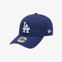 [백화점매장 정품출고] 뉴에라 엠엘비 야구모자 볼캡MLB 베이직 워시드 LA 다저스 언스트럭쳐 볼캡 로얄 블루12836222