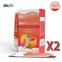 셀스 콤부차 모로오렌지 자몽 대용량 10g x 30개입 2박스, 단품
