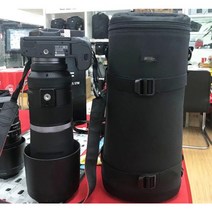 [탐론150-600파우치] Tamron Sigma 150 600mm Nikon 200 500mm Sony FE 200 600mm 용 대형 망원 두꺼운 강력한 충격 방지 렌즈 가방 파우치 케이스, Black
