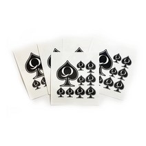 5 Sheet - Queen of Spades Temporary Tattoo Pack Total 45 QoS Tattoos, 1