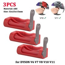 다이슨호환호환 V6 V7 V8 V10 V11 V12 V15 핸드 헬드 진공 청소기 스위치 잠금 예비 부품 가전 액세서리 용 1-5pcs 트리거 장치, [05] 3pcs Red Lock