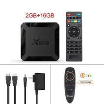 TV 셋톱 박스 스마트 수신기 OTT X96Q 안드로이드 10 2GB 16GB Allwinner H313 쿼드 코어 4K 60fps 와이파이 구글 플레이어 유튜브 X96, KR_2GB16GB G10S
