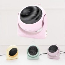 저전력 2단계조절 300W 500W 마카롱 미니 온풍기/캠핑 이너텐트 난방/낚시/발난로, 민트