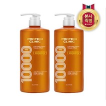 LG생활건강 엘라스틴 프로틴클리닉 10000 단백질 고영양 샴푸 1000ml x 2개, 단일옵션
