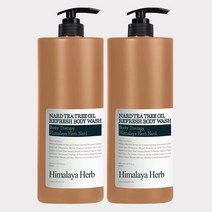 [1+1] 부케가르니 나드 대용량 바디워시 1500ml 아르간 티트리 모링가 오일 1500ml, 티트리 바디워시 1500ml 1개입 2