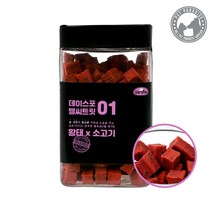 데이스포 헬시트릿 황태시리즈 대용량 큐브져키 영양제 황태x연어 400g 큐브, 1개, 황태x소고기400g