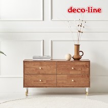 데코라인 코넬 벤 1000B 2단 거실장 DNE002C, 화이트