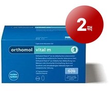 Orthomol 오쏘몰 독일 직배송 바이탈 M 멀티비타민 미네랄 필수 영양소 캡슐 30회분, 2팩