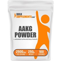 아르기닌 BULKSUPPLEMENTS.COM AAKG 분말 - 알파-케토글루타레이트 AKG 보충제 산화질소 무맛 및 글루텐 프리 1회 제공량당 2500mg 500g1.1lbs, [05] 8.8온스(1팩)