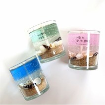 달빛마녀캔들 달빛마녀캔들 7온즈3개 바다 젤캔들 만들기키트 (8364912), 레몬라벤더 그린