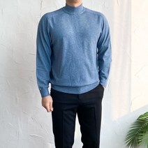 캐시미어 반폴라 반목 오버핏 긴팔 니트 9 color