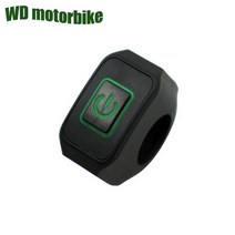 4륜 atv 오토바이 사륜 농업용 산악 튜닝 파츠KTM 야마하용 바이크 오토바이 ATV 22mm 12v 핸들 바 스위치, 04 green