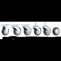 4인치 구르마 운반 대차 카트바퀴 캐스터 이동식바퀴 운반바퀴 이동바퀴 식당카트 핸드카 구루마바퀴, 볼트브레이크, 1개