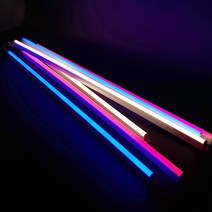 (주)블루앤엘이디 1200mm 컬러 LED T5 슬림바 간접조명 20w 형광등 대체, 1개, 주백색
