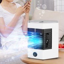 에어쿨러 냉풍기 3in1 전기 에어컨 팬 저소음 미니 공기 냉각기 팬 5v 12w 2, 없음