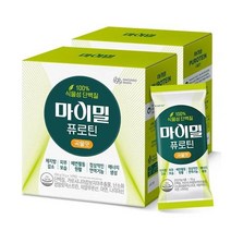 웰라이프 영양보충 대상웰라이프 마이밀 식물성 단백질 100% 퓨로틴 곡물맛 스틱 (19g x 14포) 2box 고단백 간식 노인식 영양균형식 체중조절, 7set