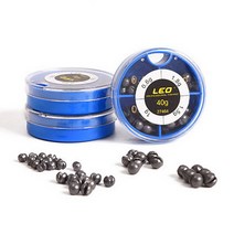 해루질 4모델 블루 박스 헤드 리드 싱커 총알 무게 터미널 태클 낚시 장비 깊은 물, 한개옵션0