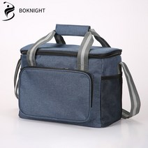 복나이트 보냉백 보냉가방 캠핑가방 보냉팩 수납가방 미니 아이스박스 직장인 도시락가방, 네이비 블루, 휴대용
