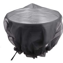 연못방수비닐 연못 방수포 water butt net weather resistance 모기 보호 비 통 메쉬 커버 비 수집기 보호대 먼지 커버 블랙, l