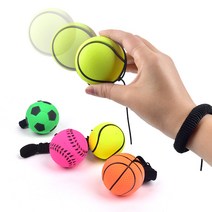 바운스 손목공 탱탱볼 고무공 공 놀이 미니 축구 농구 고무줄 요요 돌아오는 던지기 다이소, 1-2. 손목공 소형 야구공