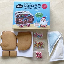 나이스 크리스마스 진저브레드 카라반 DIY 키트, 1개, 400g