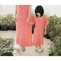 [마르디엠버] 꽃무늬가 예쁜 냉장고 롱 원피스 비엔 포포 원피스