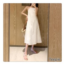 티피/Teepie 여자 여름 날씬해 보이는 비치 원피스 해변 바캉스 이슬 멜빵 원피스