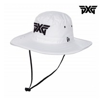 PXG 피엑스지 프로라이트 뉴에라 부시 햇 골프 벙거지 볼캡 모자, 화이트-ONE SIZE