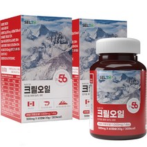 크릴오일 56 이상 안전검사완료 오일56 혈행 남극 1000mg 인지질 크릴오일캡슐 부모님 선물 혈액순환 오메가3, 2개, 30정